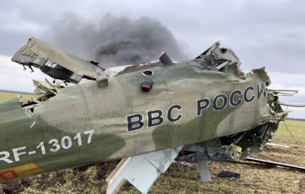 The Ukrainian military shot down eight enemy planes and three helicopters