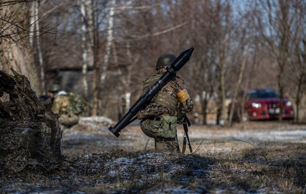 The Ukrainian military near Kiev destroyed the enemy's stronghold