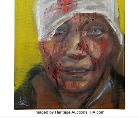 The portrait of the wounded resident of Chuguev was sold for 100 thousand dollars