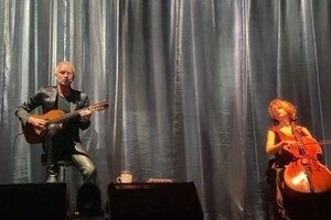 Sting performed with a cellist from Ukraine at a concert in London