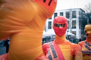 A silent rally was held in Austria against Russian violence in Ukraine