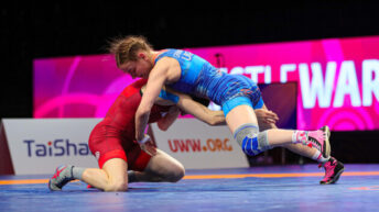 Two Ukrainian women won gold medals at the European Wrestling Championships