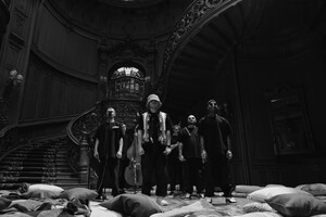 Kalush Orchestra shot a black and white video for the song for “Eurovision” in the Lviv House of Scientists