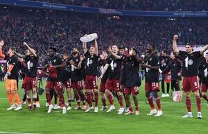 Bayern won the German championship for the tenth time in a row