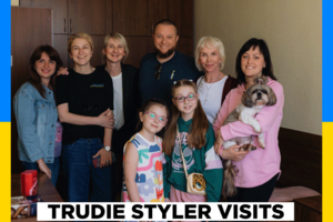 Sting's wife Trudy Styler met with refugees from Ukraine in Poland