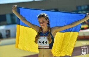 Ukrainian track and field athlete Maguchikh updated her own world record of the season in high jump