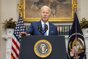 Biden's job approval rating rose to its highest level in a year