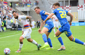 Ukraine scored five goals against Armenia in the League of Nations