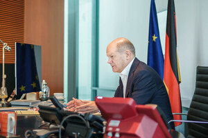 Scholz called referendums on territories occupied by Russia “unacceptable”.