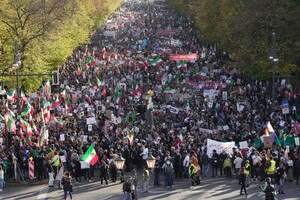 In Berlin, 80,000 people marched in support of the Iranian demonstrators