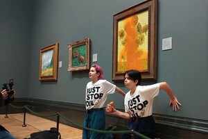 Eco-activists who poured soup on a Van Gogh painting in London pleaded not guilty in court