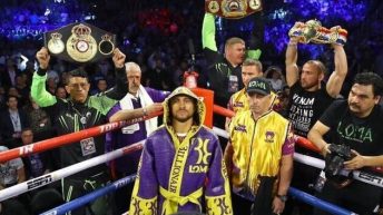 After defeating Ortiz, Lomachenko challenged the absolute world champion