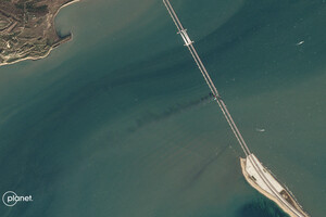 Satellite images of the destruction on the Crimean bridge have been published