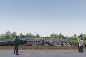 A memorial complex will be created near the blown-up bridge in Irpen